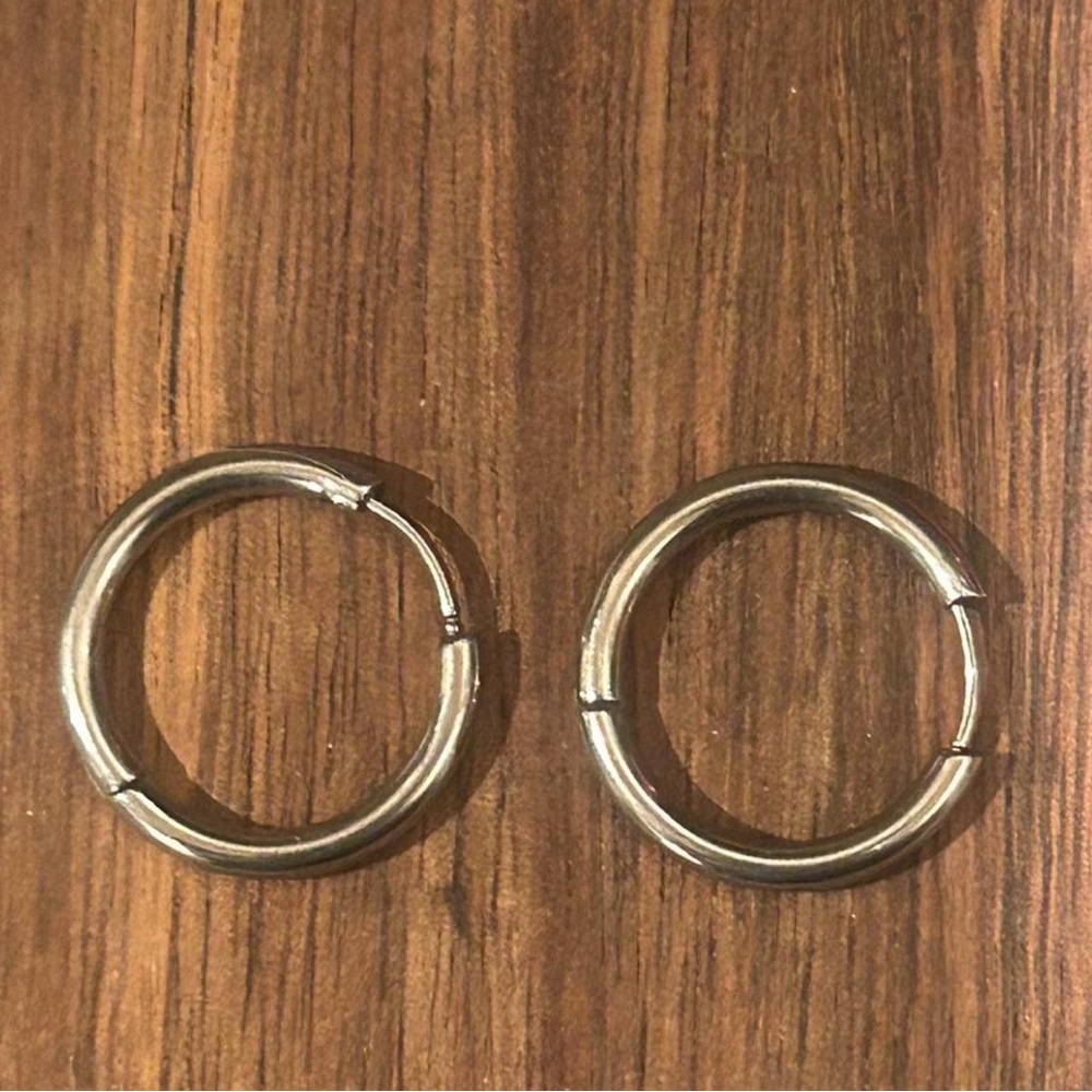 Classic Silver Hoop Earrings